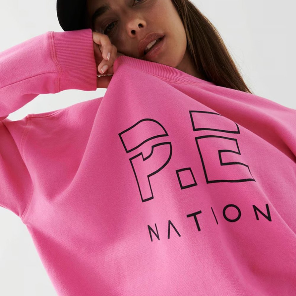 P.E Nation Heads Up Sweat Crewneck - Paloma Pink